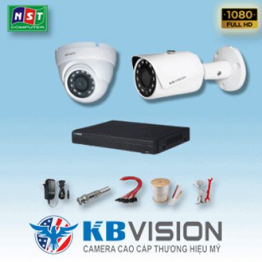Trọn bộ 2 camera IP KBVision