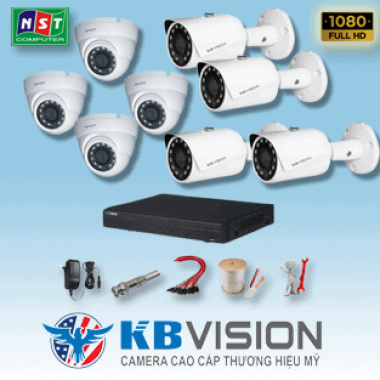Trọn bộ 8 camera IP KBVision